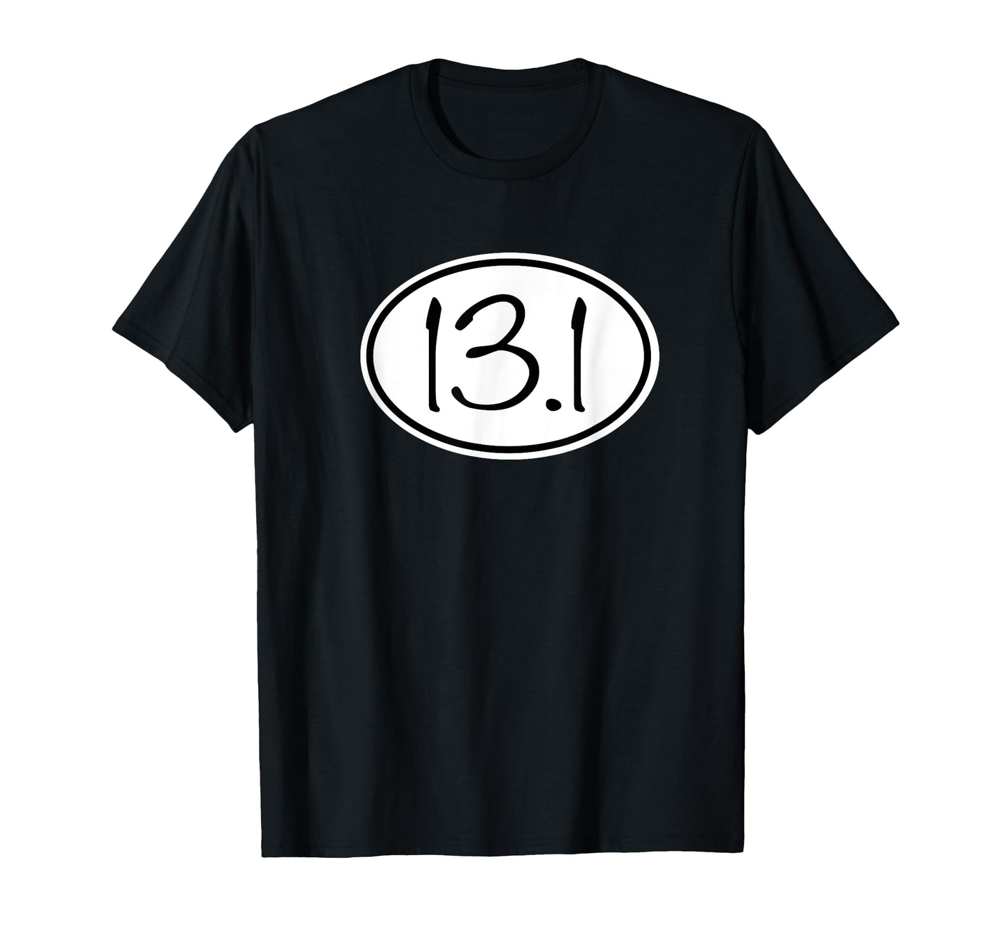 13.1 Oval Half Marathon Decal Running TShirt T-Shirt