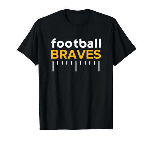 Star Valley Braves Football Lines HS T-Shirt