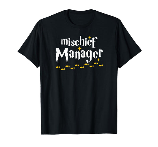 Mischief Manager Funny Teacher Life Mom Dad Retro Vintage T-Shirt