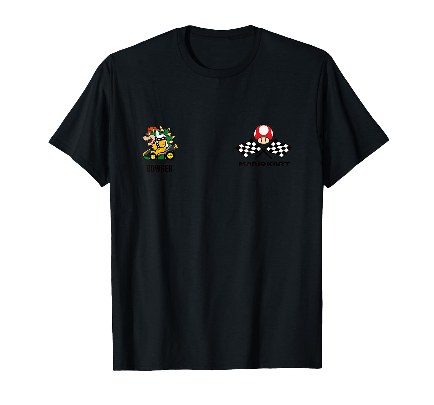 Mario Kart Bowser Est 1992 King Koopa Race Schematics T-Shirt