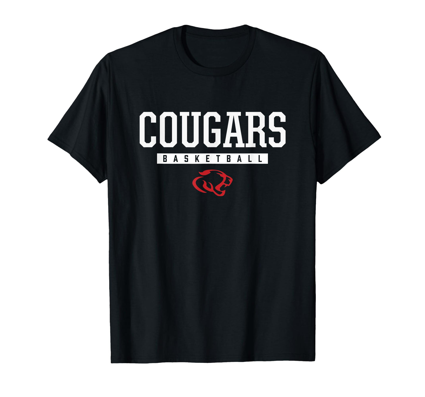 Crosby Cougars Logo Basketball HS T-Shirt