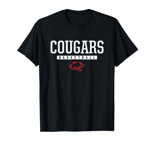 Crosby Cougars Logo Basketball HS T-Shirt