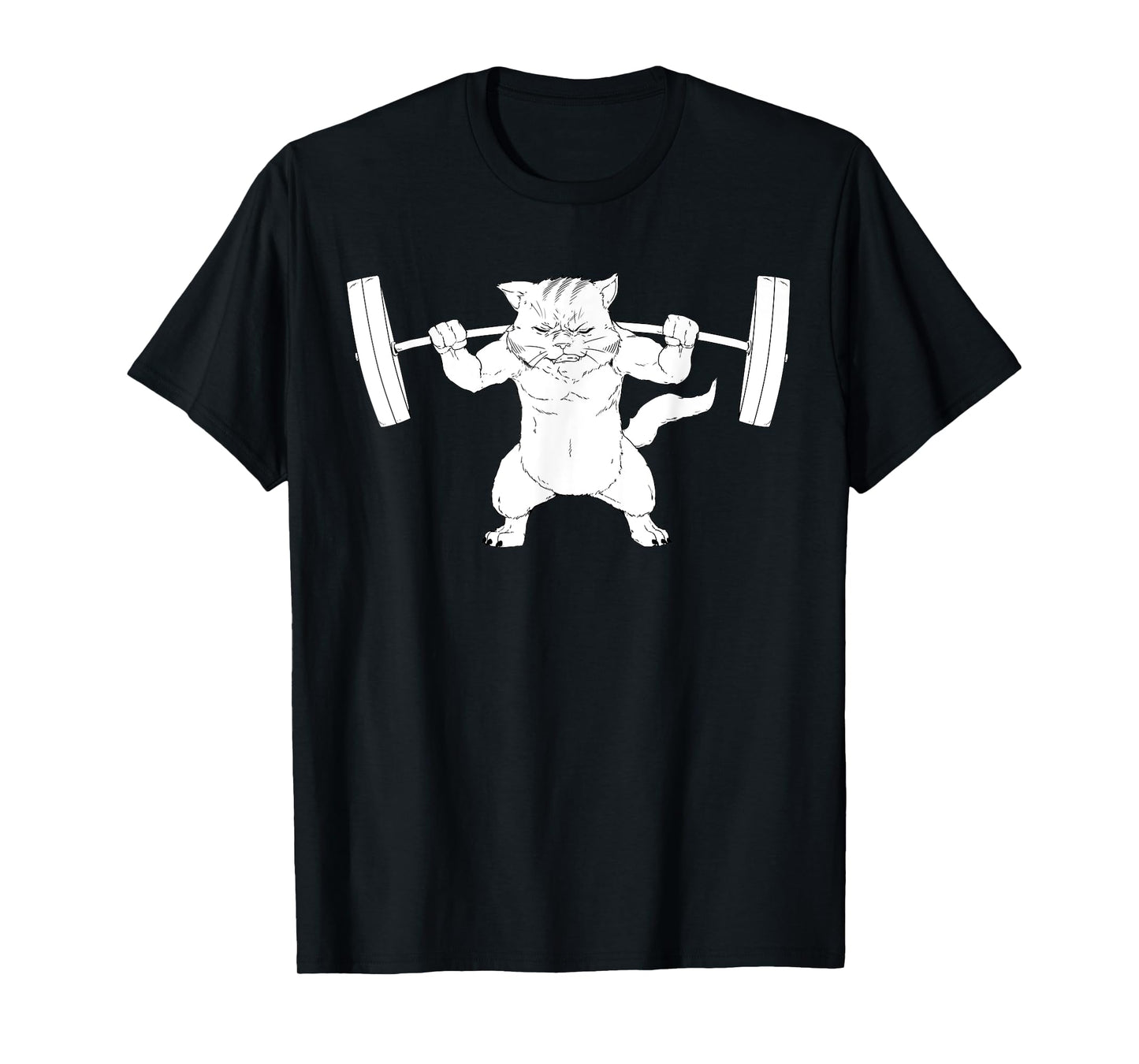 Cat Squat Powerlifting T-Shirt T-Shirt for Men Women Girls Kids