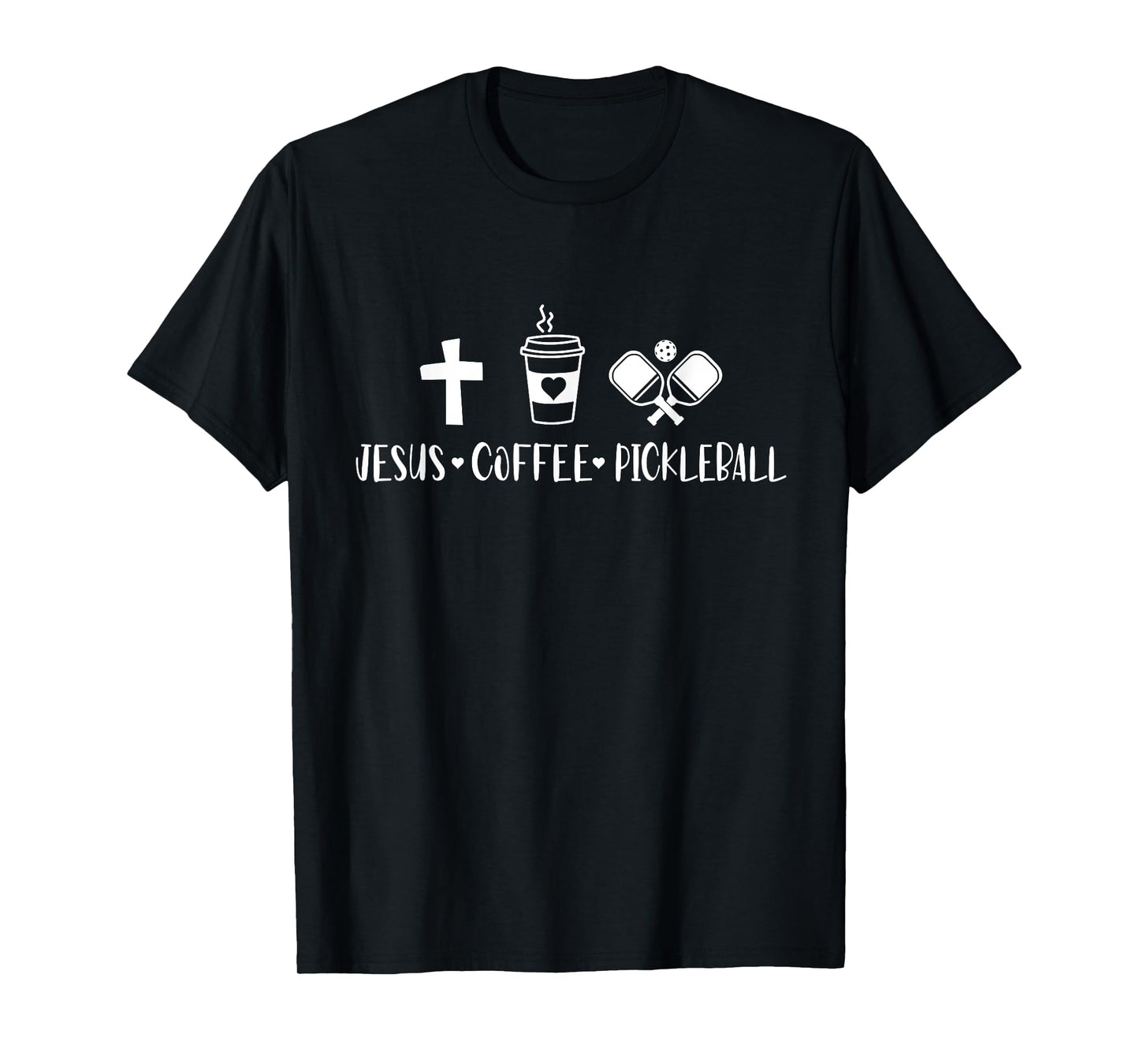 Jesus Coffee Picklenall Funny Christian Pickleball Lovers T-Shirt