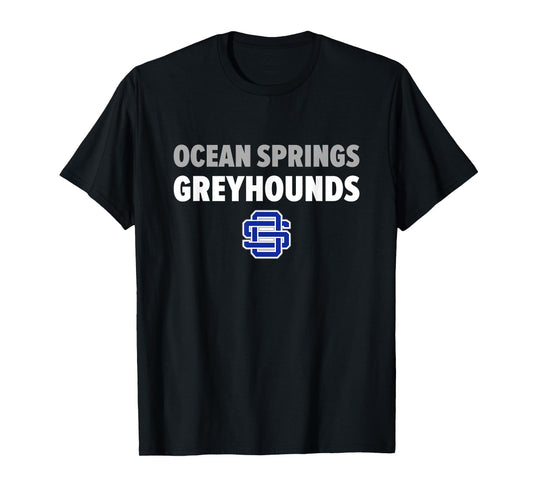 Ocean Springs Greyhounds Logo Bold HS T-Shirt