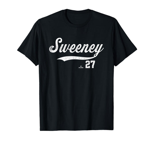 Distressed Swoosh Trey Sweeney Detroit Baseball MLBPA T-Shirt
