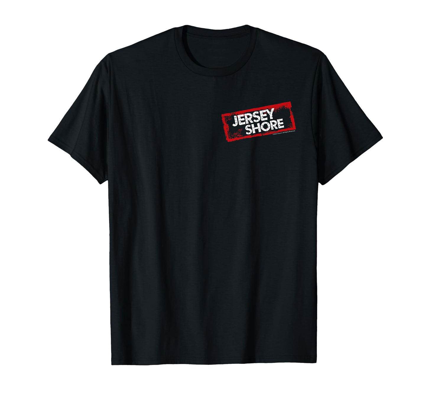Jersey Shore Small Chest Logo Reality TV Show T-Shirt