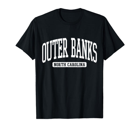 Outer Banks North Carolina Souvenir Beach, Retro, Vintage T-Shirt