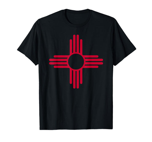 Red & Yellow Zia Sun Shirt Retro New Mexico Flag Tee Shirt T-Shirt