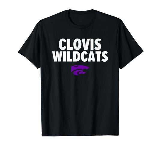 Clovis Wildcats Logo Bold HS T-Shirt