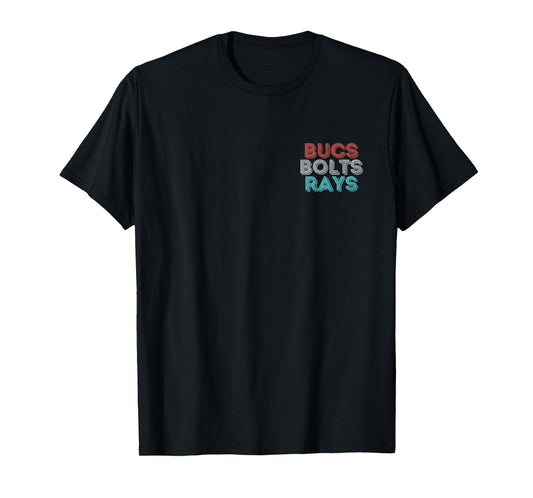 Vintage Retro Small Bucs Bolts Rays T-Shirt