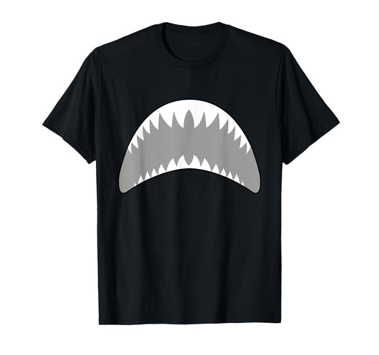 Shark mouth jaw lazy easy costume for halloween party T-Shirt