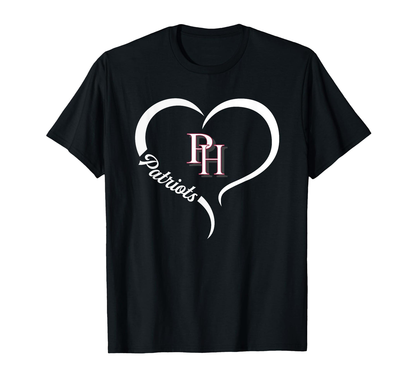 Patrick Henry Patriots Logo Half Heart Slogan HS T-Shirt