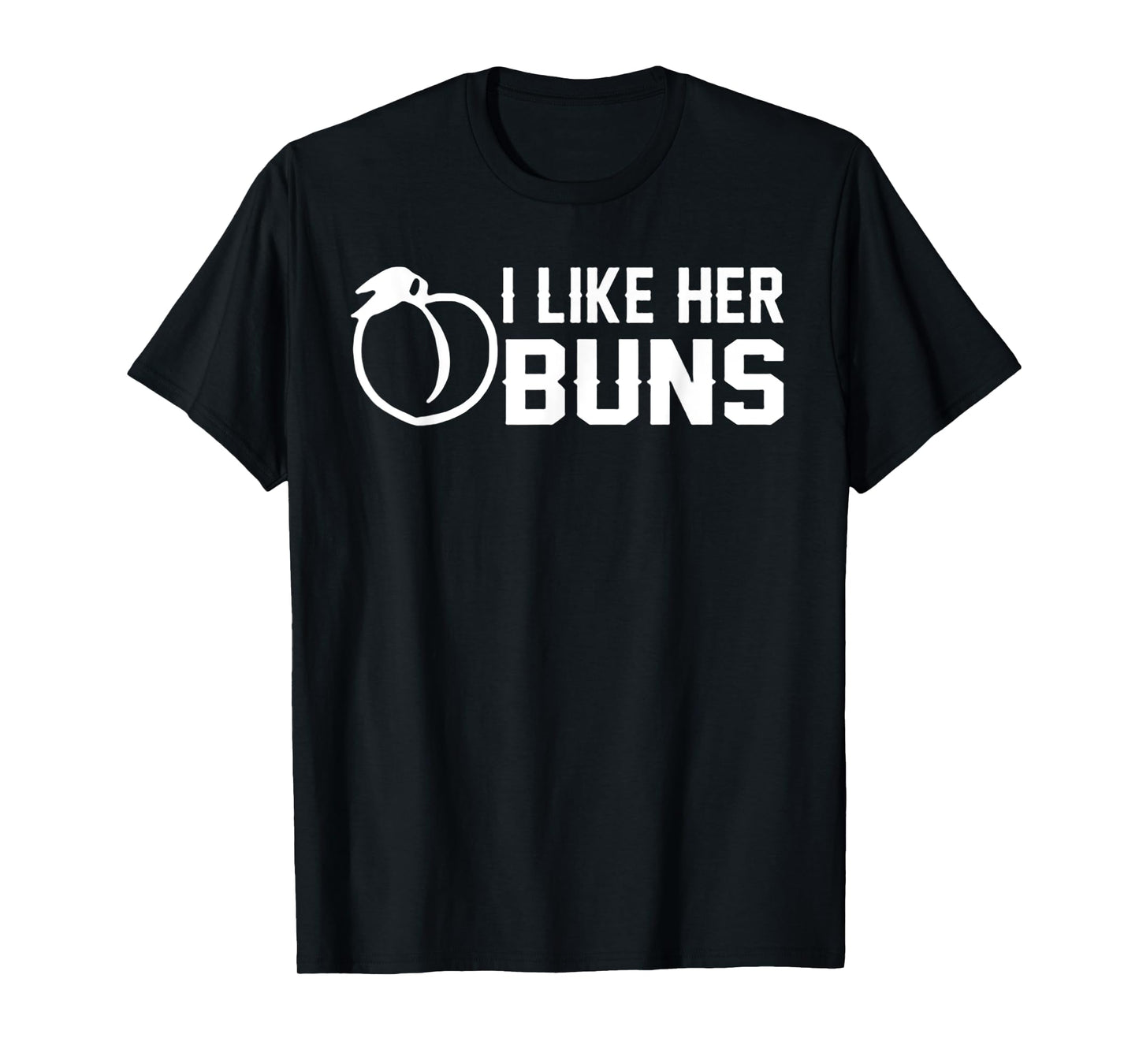 I Like Her Buns Tshirt - Funny Couple I Like His Guns Shirt T-Shirt