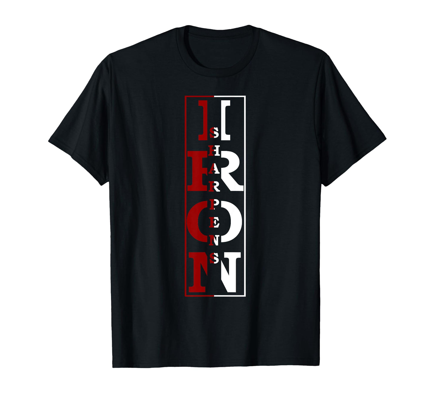 Christian Religious TShirt Iron Sharpens Iron T-Shirt