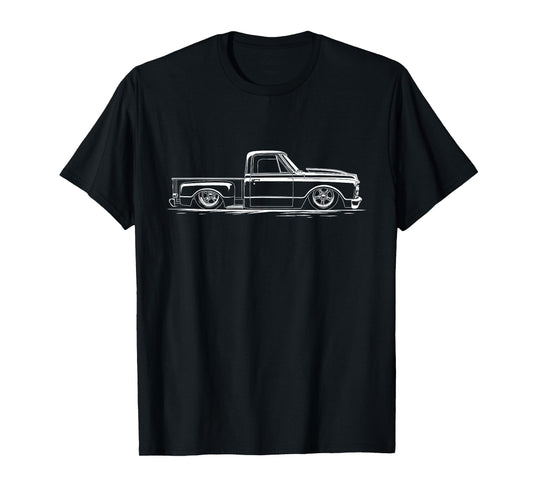 Classic 1967 C10 Stepside Truck 67 C10 Silhouette Truck T-Shirt