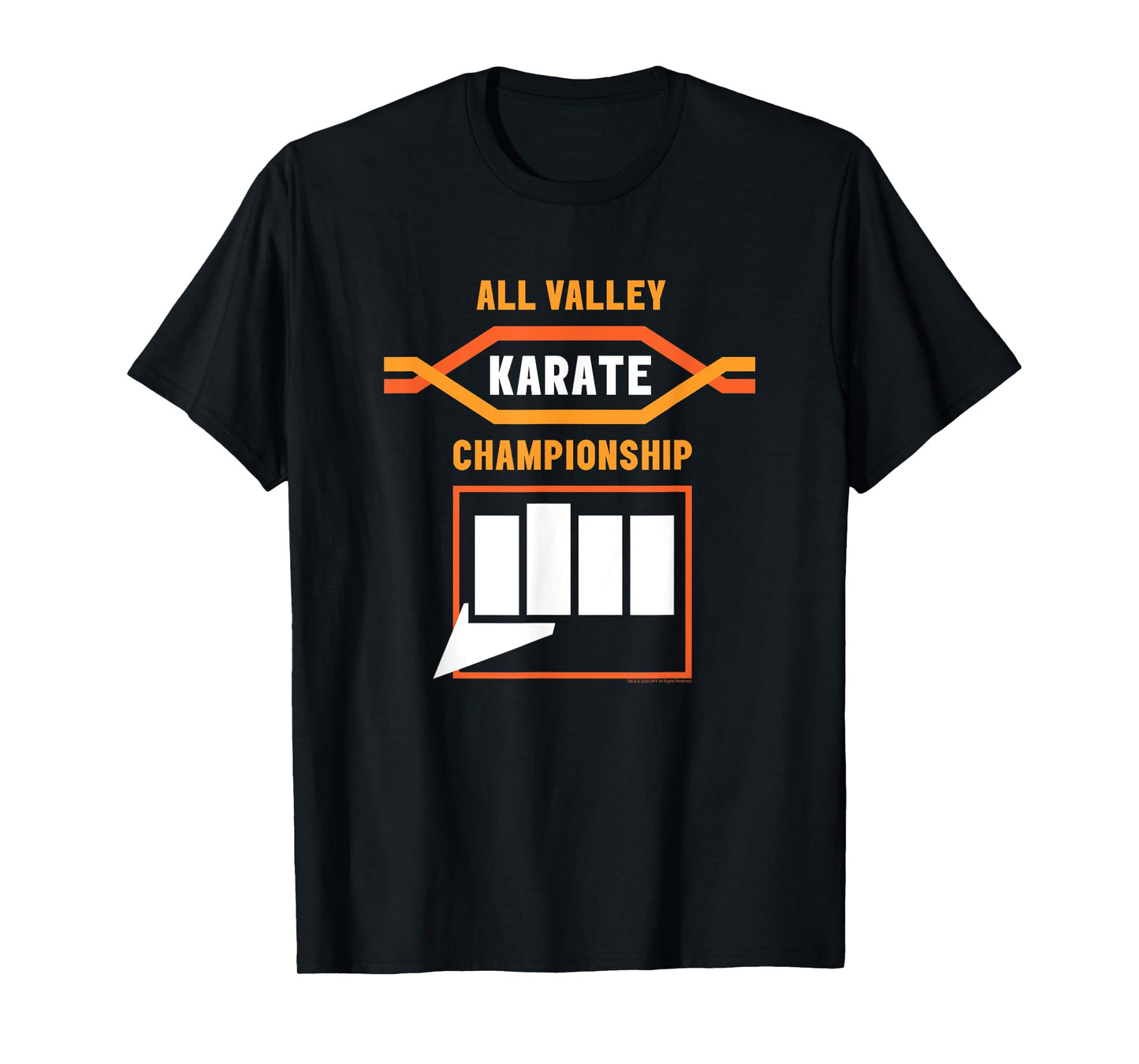 Cobra Kai All Valley Logo and Fist T-Shirt