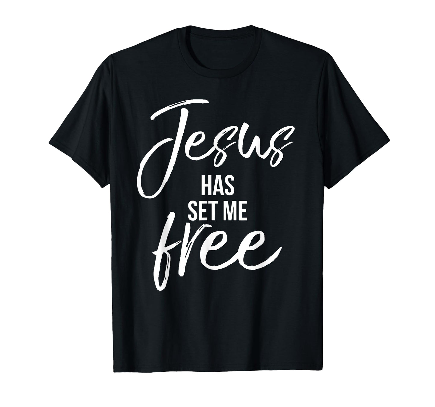 Jesus Has Set Me Free Shirt Cool Vintage Christian T-Shirt T-Shirt