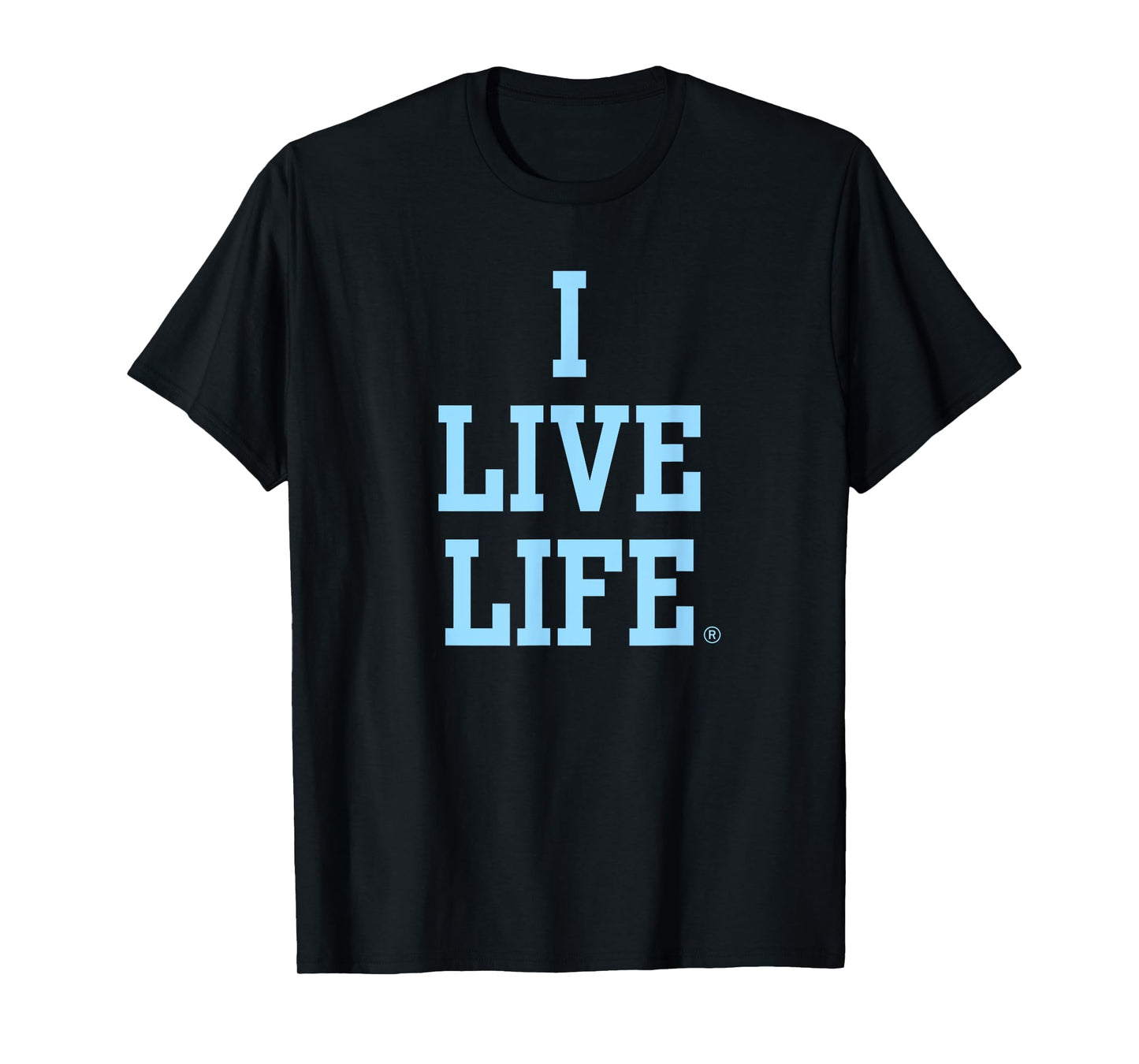 Live Life Bold Motivational Blue Inspirational Slogan Quote T-Shirt