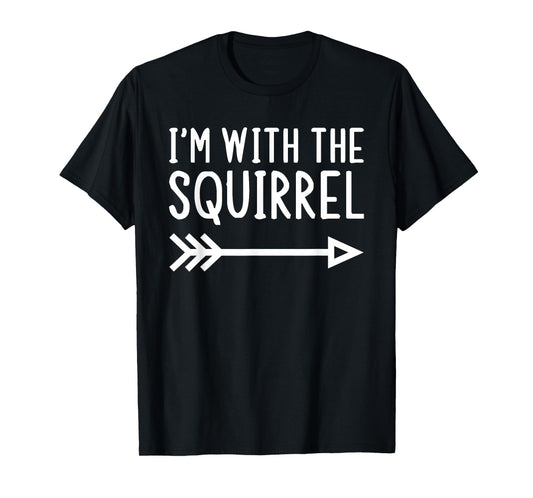 I'm With The Squirrel Funny Matching Halloween Costume T-Shirt