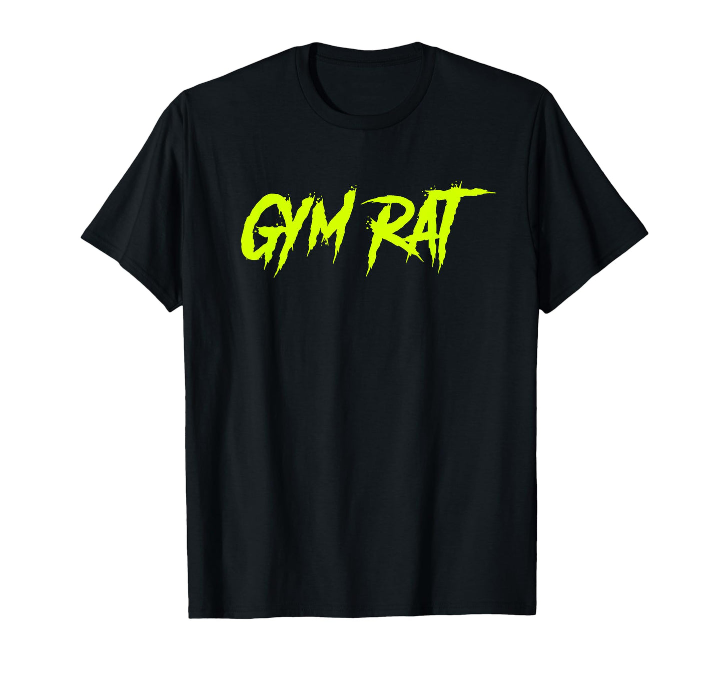 Gym Rat Gifts Men Essential Clothes Hustle Fitness Graffiti T-Shirt