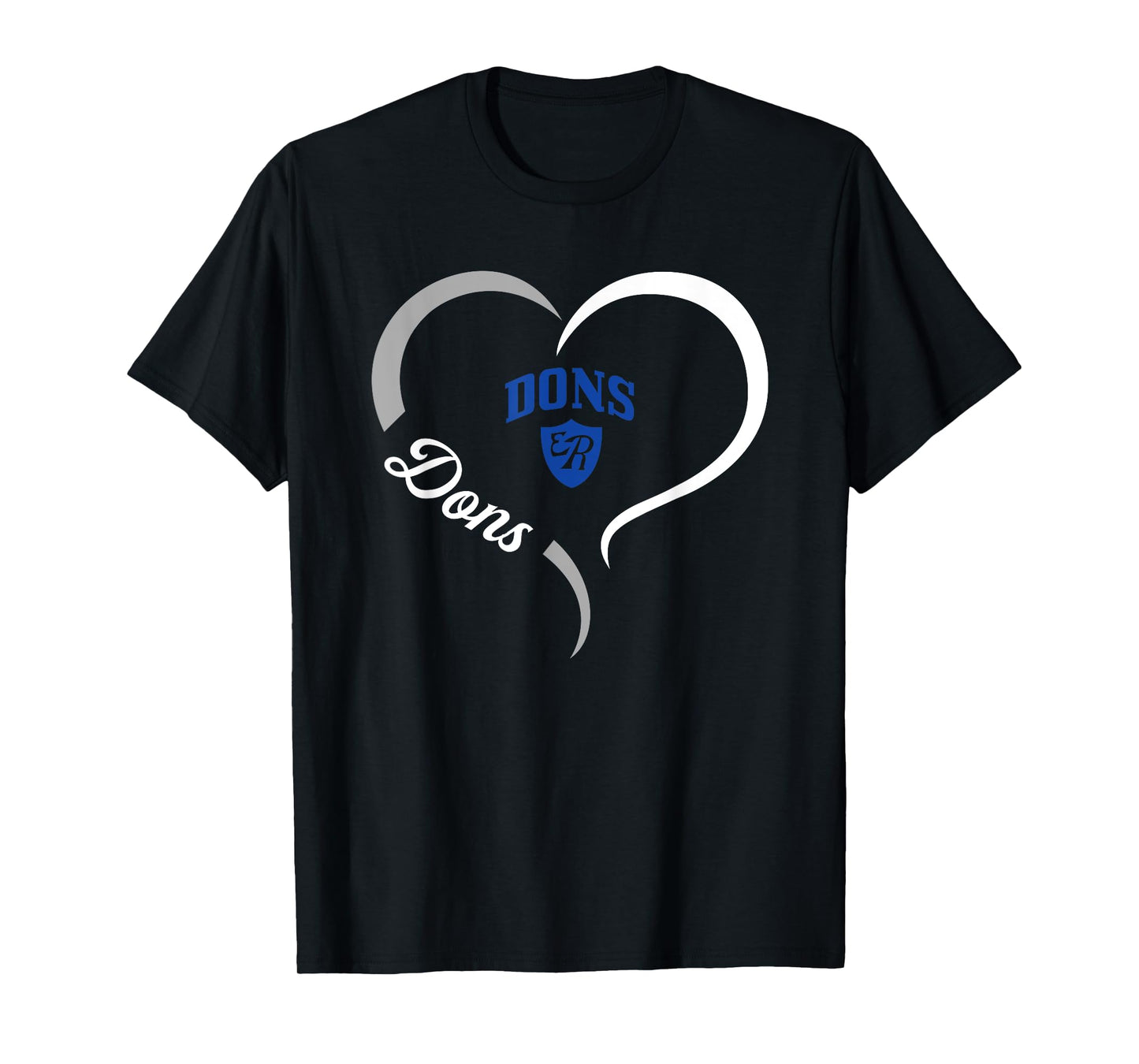 El Rancho Dons Logo Half Heart Slogan HS T-Shirt