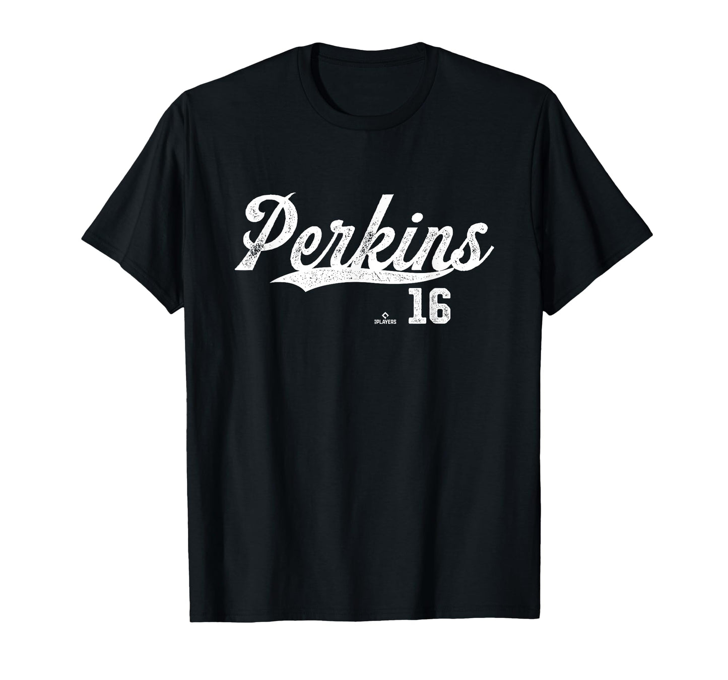 Distressed Swoosh Blake Perkins Milwaukee Baseball MLBPA T-Shirt