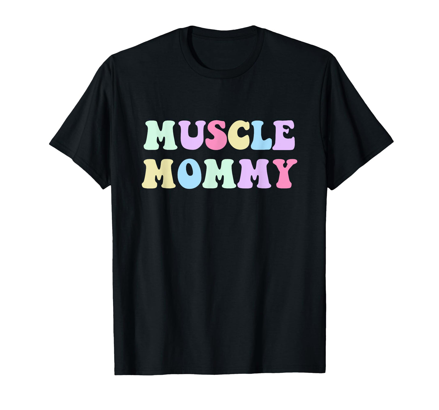 Muscle Mommy Retro Gym Mom Bodybuilder Weightlifting Fitness T-Shirt