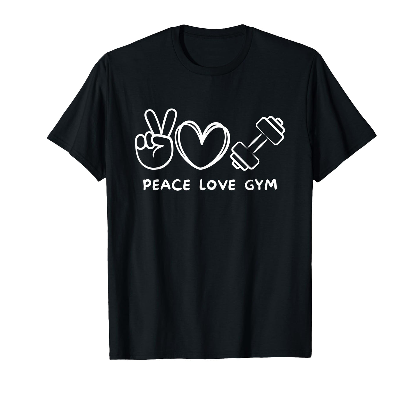 Peace, Love Gym Retro Gym Lover Sport Lover T-Shirt