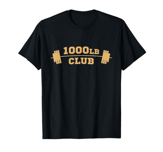 1000lb Club Weightlifting T-Shirt - Strong Powerlifting Tee T-Shirt
