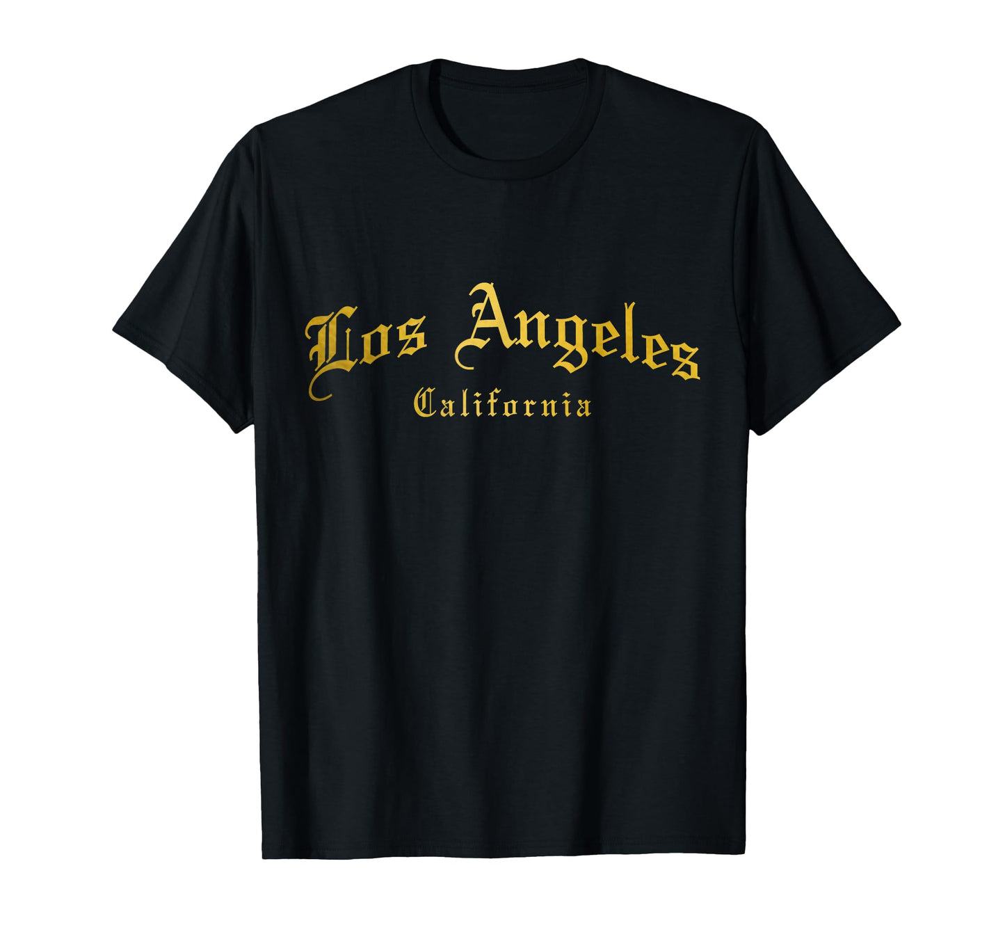 Los Angeles California LA Vintage Old School English Font T-Shirt