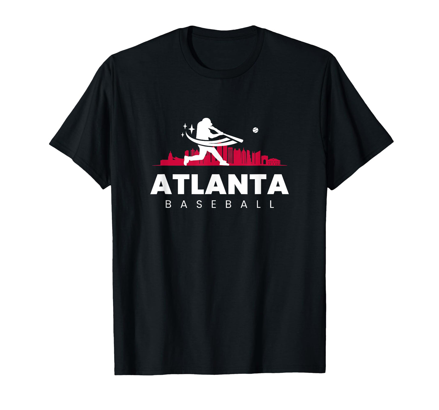 Atlanta Baseball Vintage Minimalist Retro Baseball Lover T-Shirt