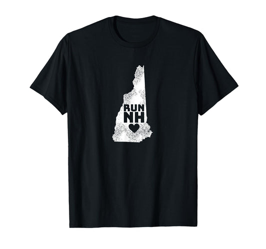 Run NH Love New Hampshire T-Shirt