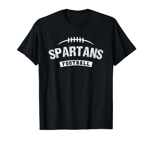 Spartans Sycamore Football Distressed HS T-Shirt