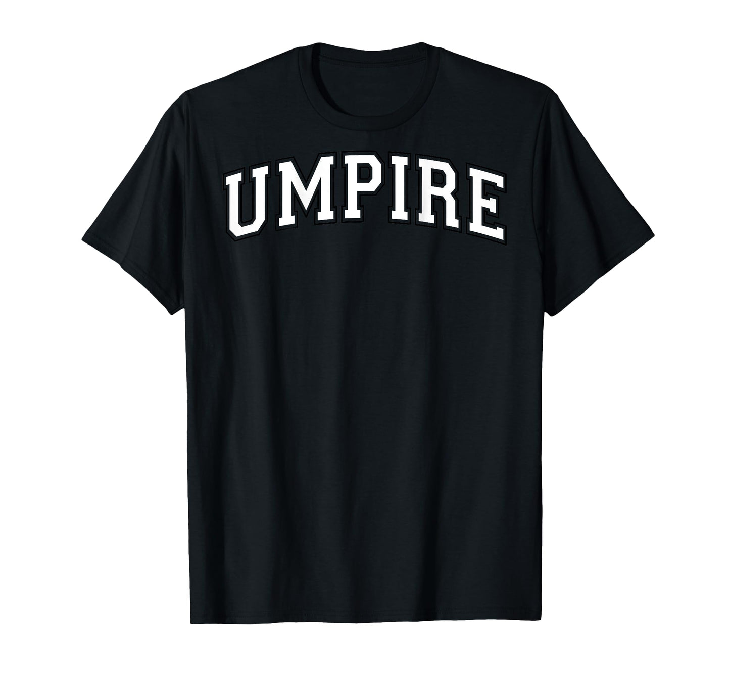 Umpire Baseball Softball Vintage White Black on the back T-Shirt