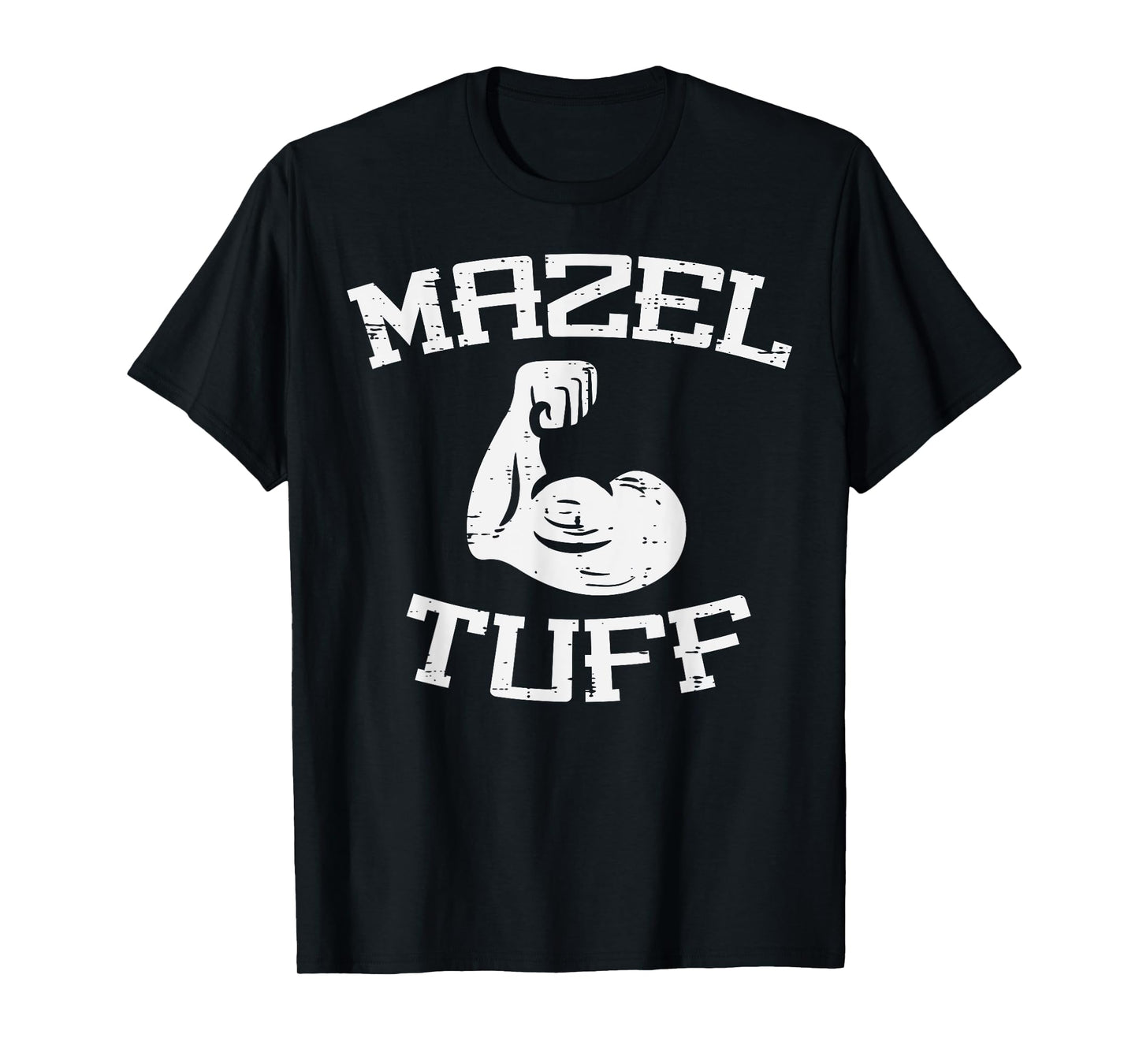 Gym Mazel Tuff Jew Workout Funny Fitness Hanukkah Men Women T-Shirt