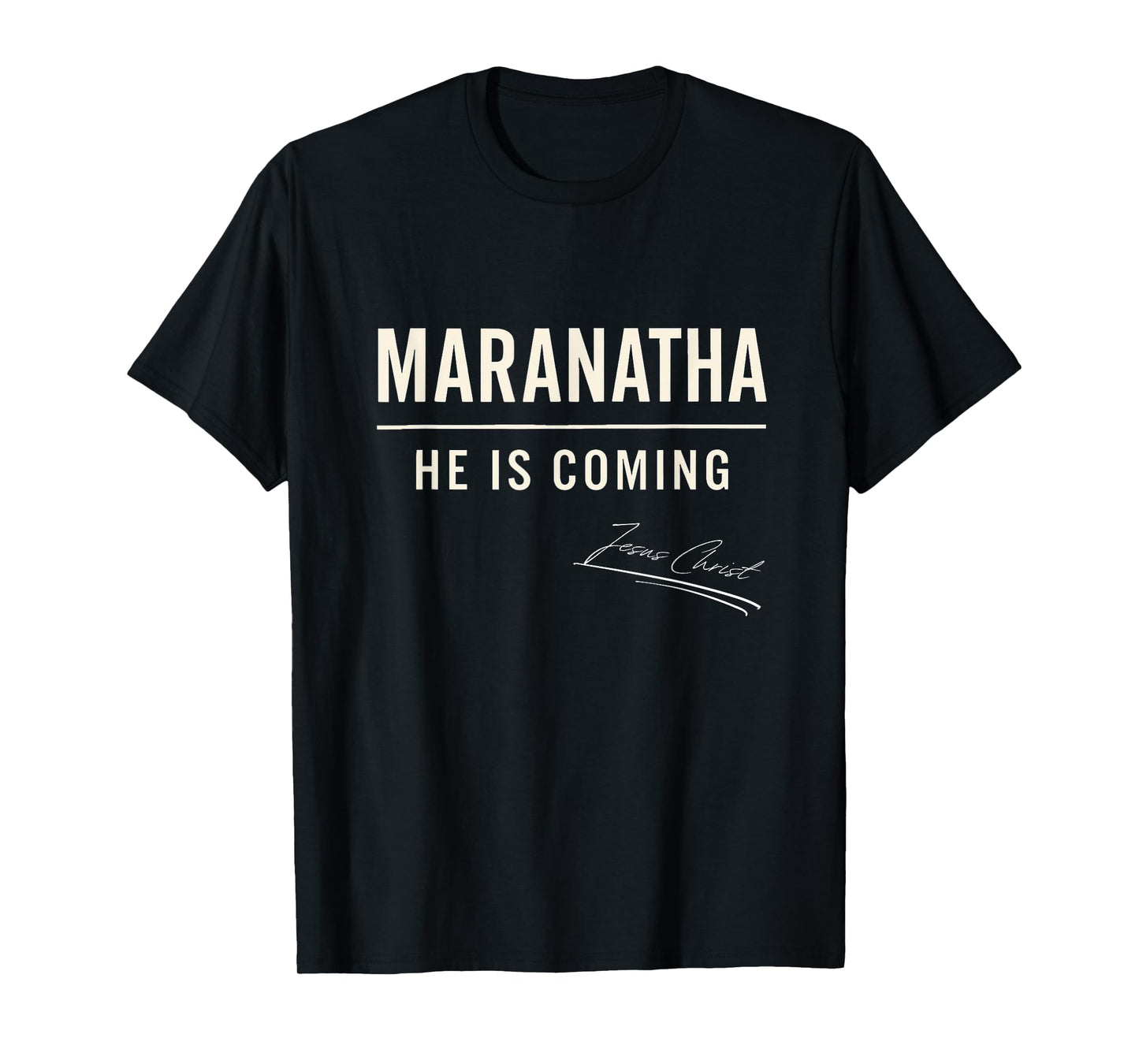 Jesus Is Comming Maranatha Christian Bible Spiritual Vintage T-Shirt