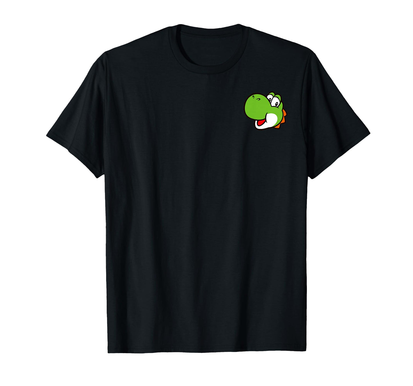 Super Mario Bros Yoshi Left Chest Portrait T-Shirt