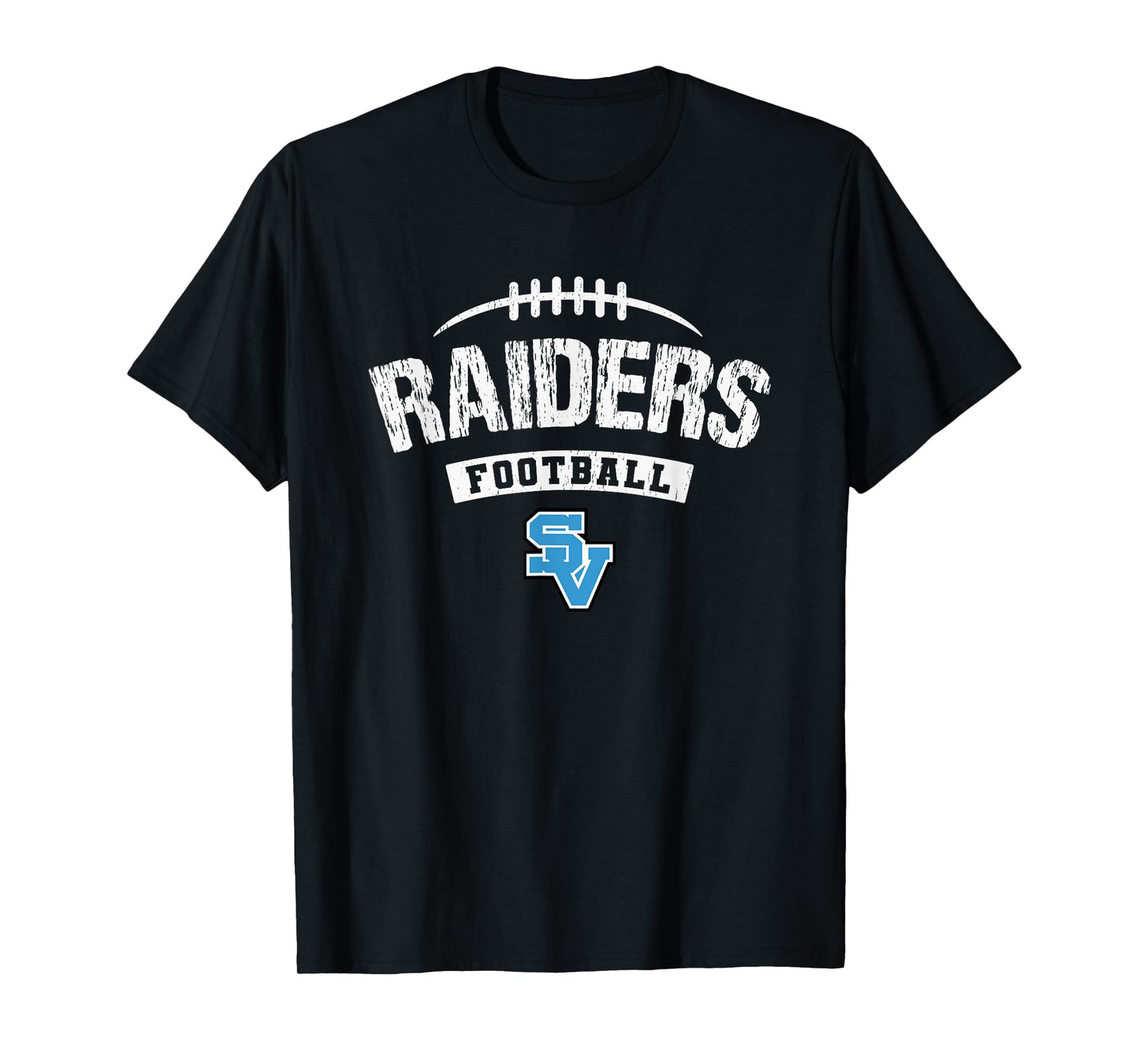 Seneca Valley Raiders Logo Football Distressed HS T-Shirt