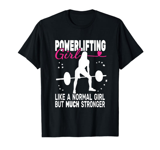 fitness gym powerlifter powerlifting weightlifting for women T-Shirt