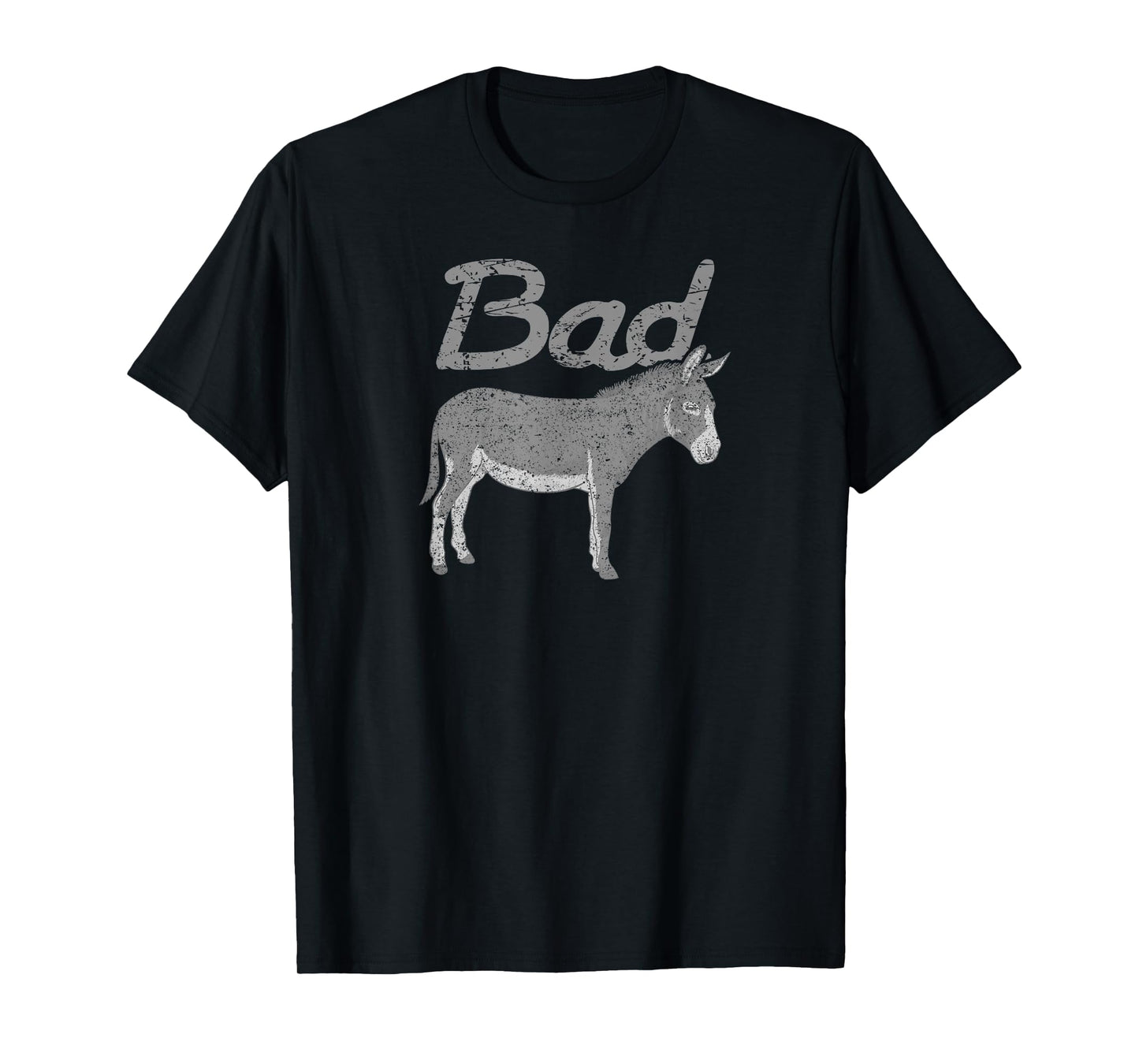 Bad Donkey Shirt Funny Ass Donkey Distressed Tee T-Shirt