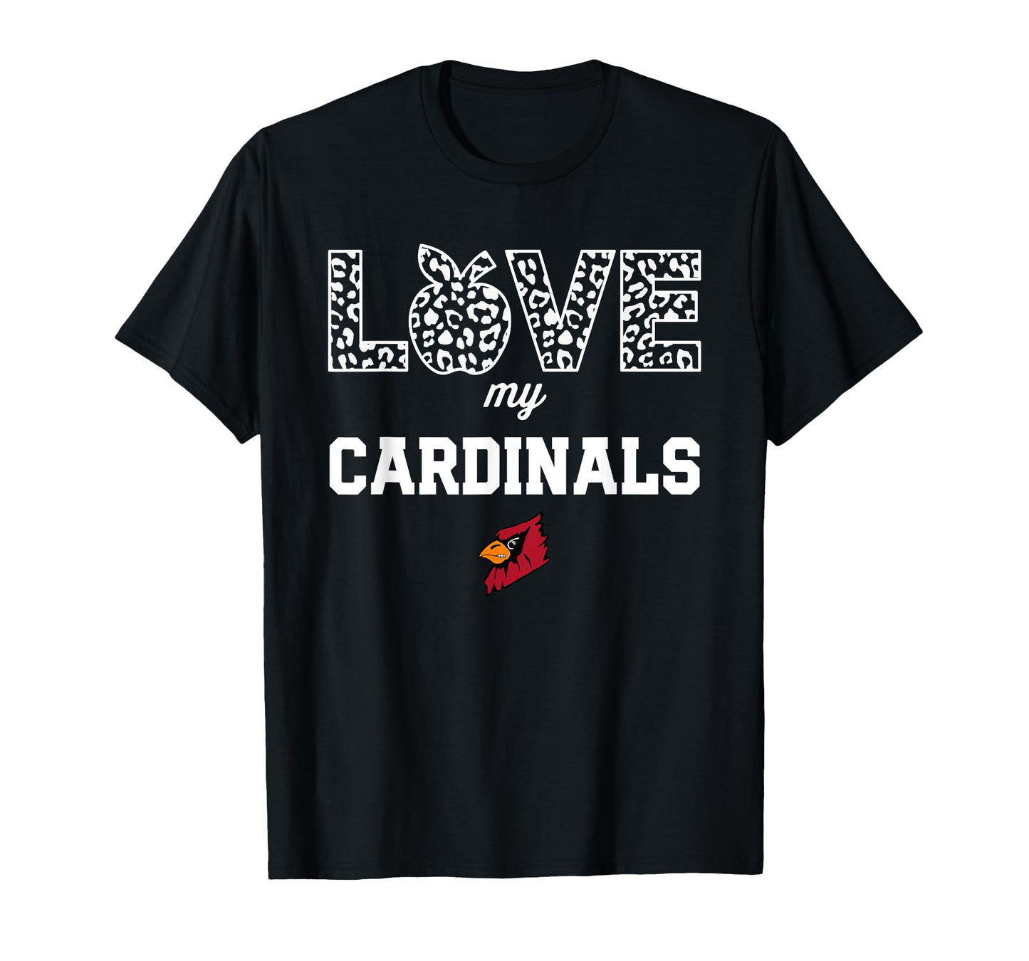 Triad Cardinals Logo Love My Team HS T-Shirt