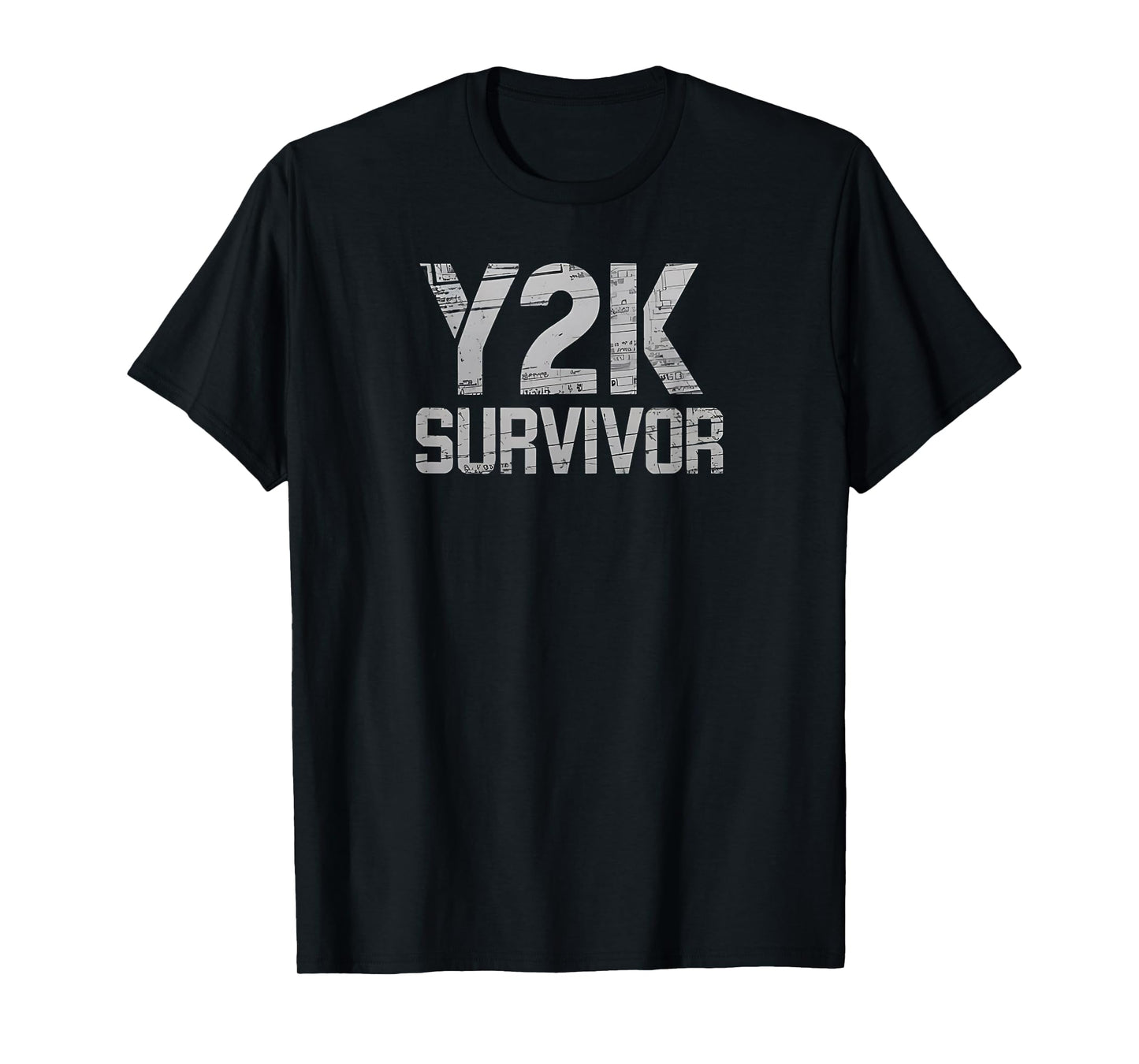 Y2K Survivor Funny Text Grunge Design Retro Vintage Style T-Shirt