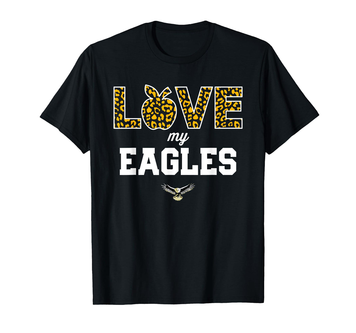 Dunlap Eagles Logo Love My Team HS T-Shirt