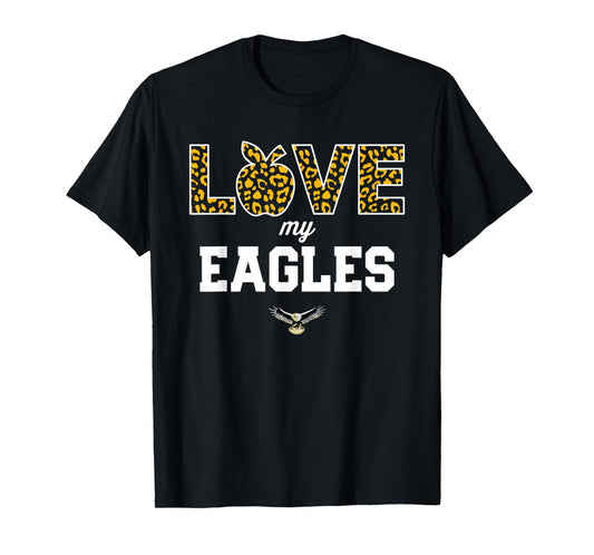 Dunlap Eagles Logo Love My Team HS T-Shirt