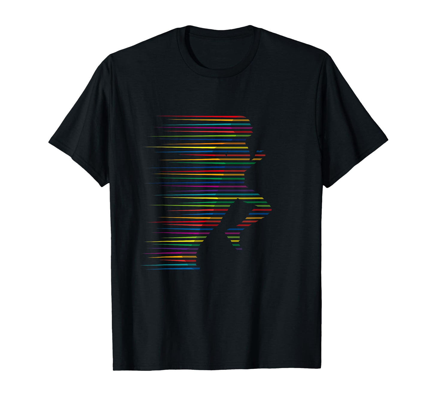 Running T-Shirt Jogging Gym Marathon Abstract Cool Art Tee