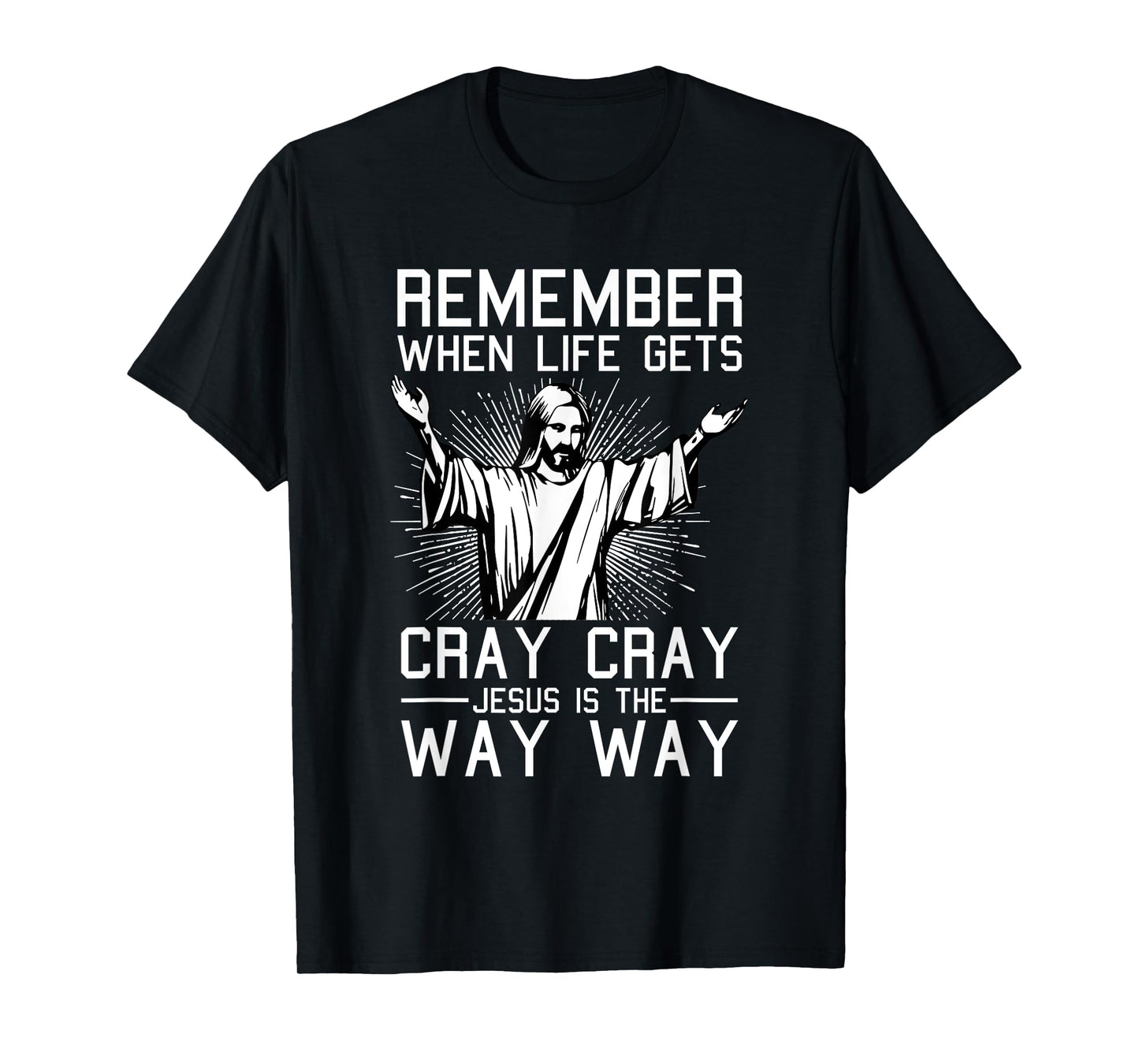 Jesus Is The Way Christmas Funny Faith Religious Christian T-Shirt