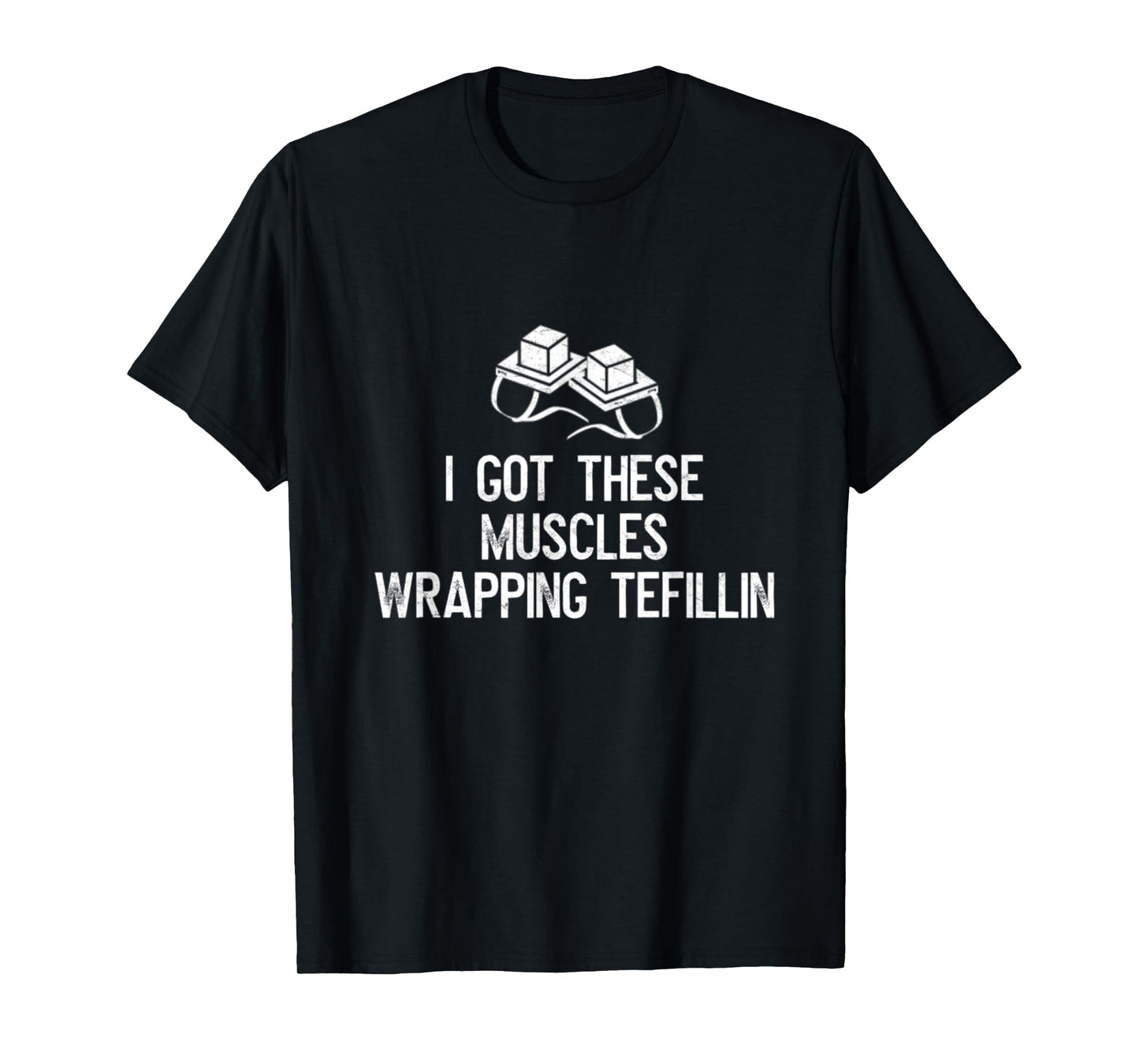 I Got These Muscles Wrapping Tefillin Jewish Bar Mitzvah Gym T-Shirt
