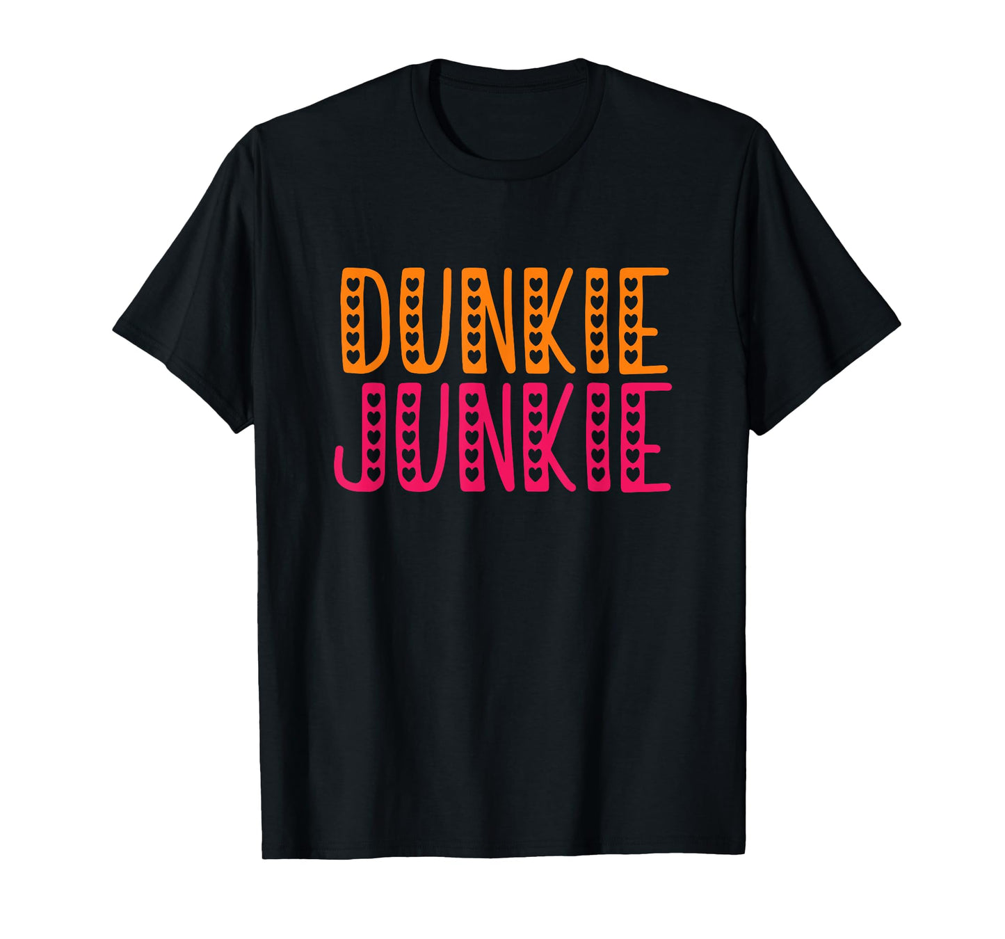 Funny Dunkie Junkie Coffee Love valentines day Funny Coffee T-Shirt