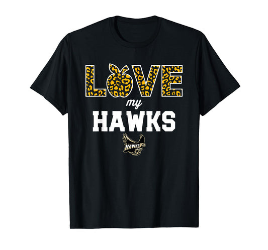 El Dorado Hawks Logo Love My Team HS T-Shirt
